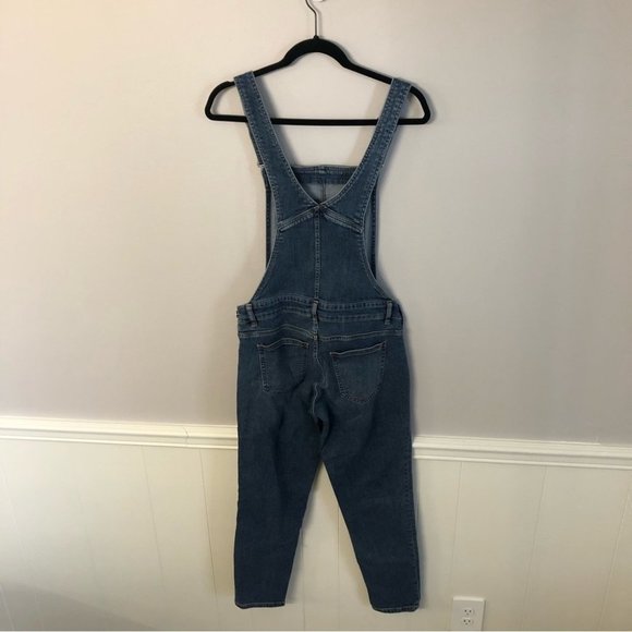 MNG by Mango Medium Blue Pocket Maternity Skinny Overalls Size Small NWT - Picture 12 of 12